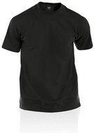 T-paita Adult Color T-Shirt Premium, musta liikelahja logopainatuksella