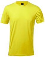 T-paita Adult T-Shirt Tecnic Layom, keltainen liikelahja logopainatuksella