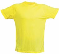 T-paita Adult T-Shirt Tecnic Plus, keltainen liikelahja logopainatuksella