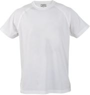 T-paita Adult T-Shirt Tecnic Plus, valkoinen liikelahja logopainatuksella