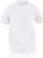 T-paita Adult White T-Shirt Hecom, valkoinen liikelahja logopainatuksella