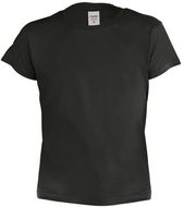 T-paita Kids Colour T-Shirt Hecom, musta liikelahja logopainatuksella