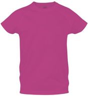 T-paita Kids T-Shirt Tecnic Plus, fuksia liikelahja logopainatuksella