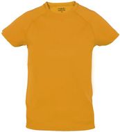 T-paita Kids T-Shirt Tecnic Plus, sininen, oranssi liikelahja logopainatuksella