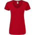 T-paita Women Colour T-Shirt Iconic V-Neck, punainen lisäkuva 2