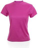 T-paita Women T-Shirt Tecnic Plus, fuksia liikelahja logopainatuksella