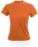 T-paita Women T-Shirt Tecnic Plus, sininen, oranssi liikelahja logopainatuksella