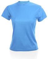 T-paita Women T-Shirt Tecnic Plus, vaaleansininen liikelahja logopainatuksella