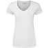 T-paita Women White T-Shirt Iconic V-Neck, valkoinen lisäkuva 2
