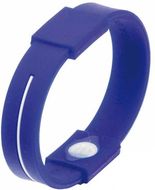 Tasapainoranneke Bracelet Energy, sininen liikelahja logopainatuksella
