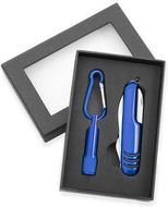 Taskulamppu Set Sufli, sininen liikelahja logopainatuksella