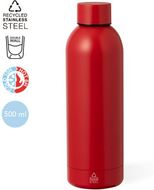 Termospullo Insulated Bottle Keono, punainen liikelahja logopainatuksella