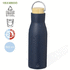 Termospullo Insulated Bottle Prismix, tummansininen liikelahja logopainatuksella