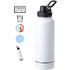 Termospullo Insulated Bottle Wankex, valkoinen liikelahja logopainatuksella