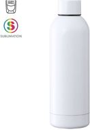 Termospullo Sublimation Insulated Bottle Hodis, valkoinen liikelahja logopainatuksella