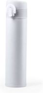 Termospullo Vacuum Flask Poltax, valkoinen liikelahja logopainatuksella