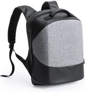 Tietokonereppu Anti-Theft Backpack Biltrix, harmaa liikelahja logopainatuksella