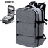 Tietokonereppu Backpack Myriax, harmaa liikelahja logopainatuksella