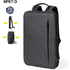 Tietokonereppu Backpack Weiter, musta liikelahja logopainatuksella