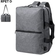 Tietokonereppu Document Bag Backpack Makarzur, harmaa liikelahja logopainatuksella