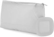 Toilettilaukku, hyväksytty lentokoneeseen Beauty Bag Xana, valkoinen liikelahja logopainatuksella