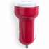 Tupakansytyttimen laturi USB Car Charger Denom, punainen liikelahja logopainatuksella
