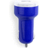 Tupakansytyttimen laturi USB Car Charger Denom, sininen liikelahja logopainatuksella