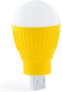 USB-lamppu USB Lamp Kinser, keltainen liikelahja logopainatuksella