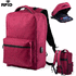 USB-tietokonekassi Anti-Theft Backpack Komplete, punainen lisäkuva 9