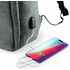 USB-tietokonekassi Backpack Mispat, harmaa lisäkuva 2