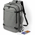 USB-tietokonekassi Document Bag Backpack Sulkan, harmaa liikelahja logopainatuksella