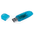 USB-tikku, läpinäkyvä liikelahja logopainatuksella