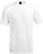 Urheilupaita Adult T-Shirt Tecnic Dinamic, valkoinen liikelahja logopainatuksella
