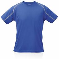 Urheilupaita Adult T-Shirt Tecnic Fleser, sininen liikelahja logopainatuksella