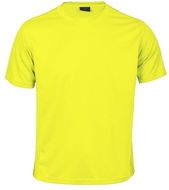 Urheilupaita Adult T-Shirt Tecnic Rox, neon-keltainen liikelahja logopainatuksella