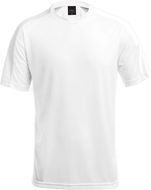 Urheilupaita Kids T-Shirt Tecnic Dinamic, valkoinen liikelahja logopainatuksella