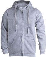 Urheilutakki Adult Hooded + Zipper Sweatshirt "keya" SWZ280, harmaa liikelahja logopainatuksella