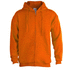 Urheilutakki Adult Hooded + Zipper Sweatshirt "keya" SWZ280, sininen, oranssi liikelahja logopainatuksella