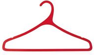 Vaateripustin Hanger Merchel, läpikuultava-punainen liikelahja logopainatuksella