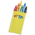 Vahakynä Crayon Set Tune, keltainen liikelahja logopainatuksella