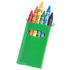 Vahakynä Crayon Set Tune, vihreä liikelahja logopainatuksella