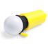 Verkkoyhteydessä oleva lamppu Lamp Lyena, keltainen liikelahja logopainatuksella