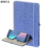 Vihko Holder Notebook Maisux, sininen liikelahja logopainatuksella