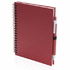 Vihko Notebook Koguel, punainen liikelahja logopainatuksella