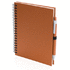 Vihko Notebook Koguel, sininen, oranssi liikelahja logopainatuksella