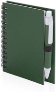 Vihko Notebook Pilaf, vihreä liikelahja logopainatuksella