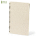 Vihko Notebook Roshan, vihreä liikelahja logopainatuksella