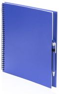 Vihko Notebook Tecnar, sininen liikelahja logopainatuksella