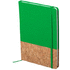 Vihko Notepad Bluster, vihreä liikelahja logopainatuksella
