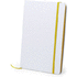 Vihko Notepad Kaffol, keltainen liikelahja logopainatuksella